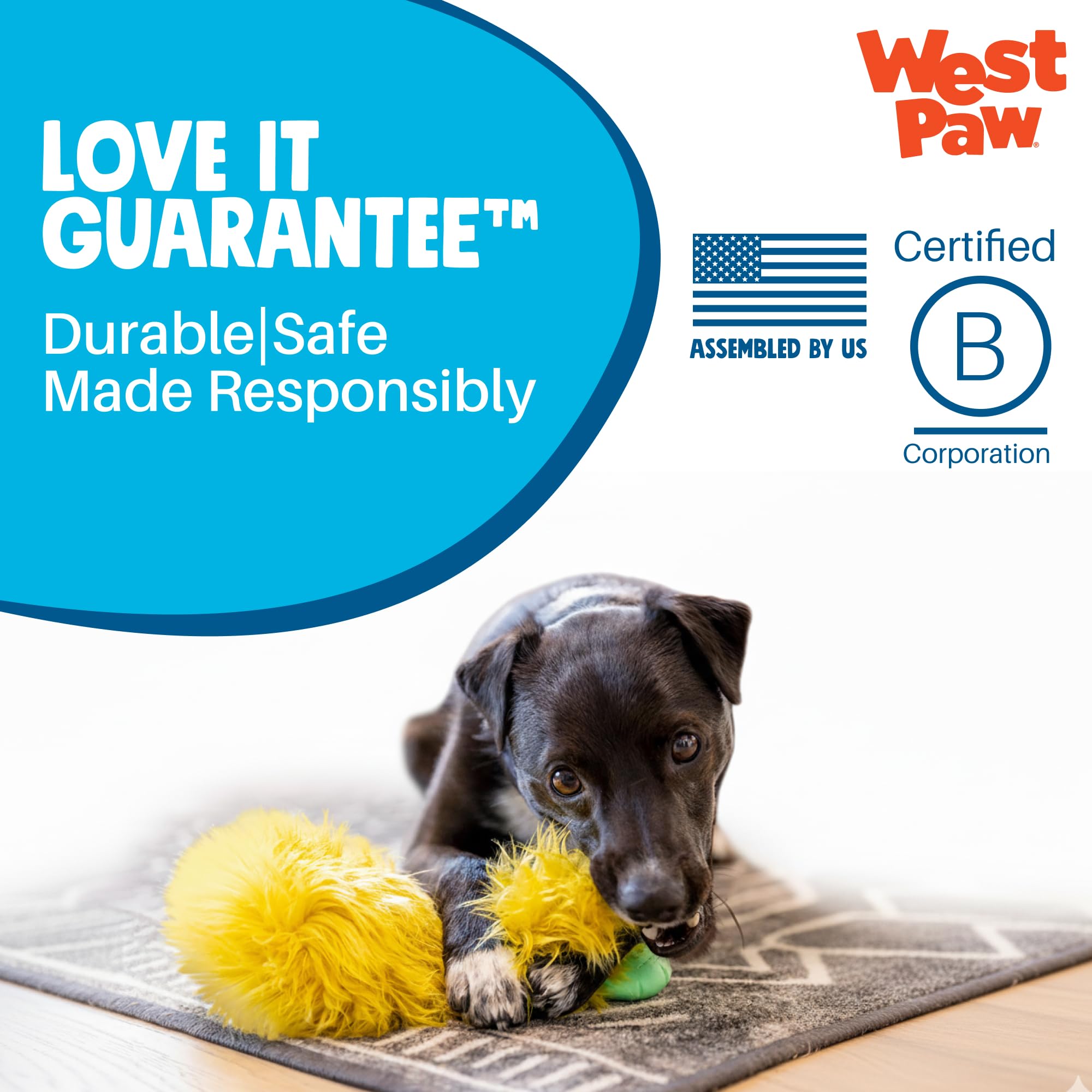 Soft plush surface ideal for cozy cuddle time after play.