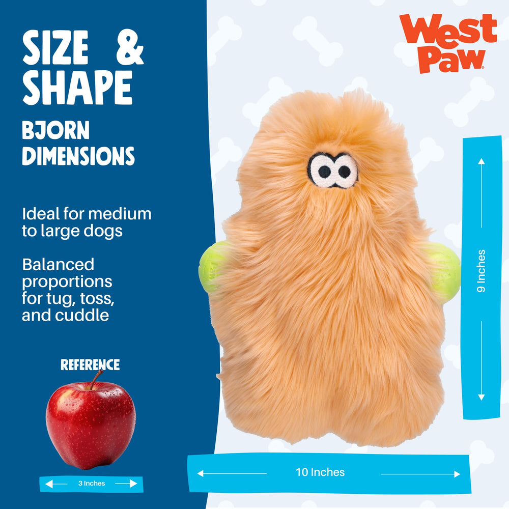 West Paw Olaf toy featuring integrated squeaker for engagement