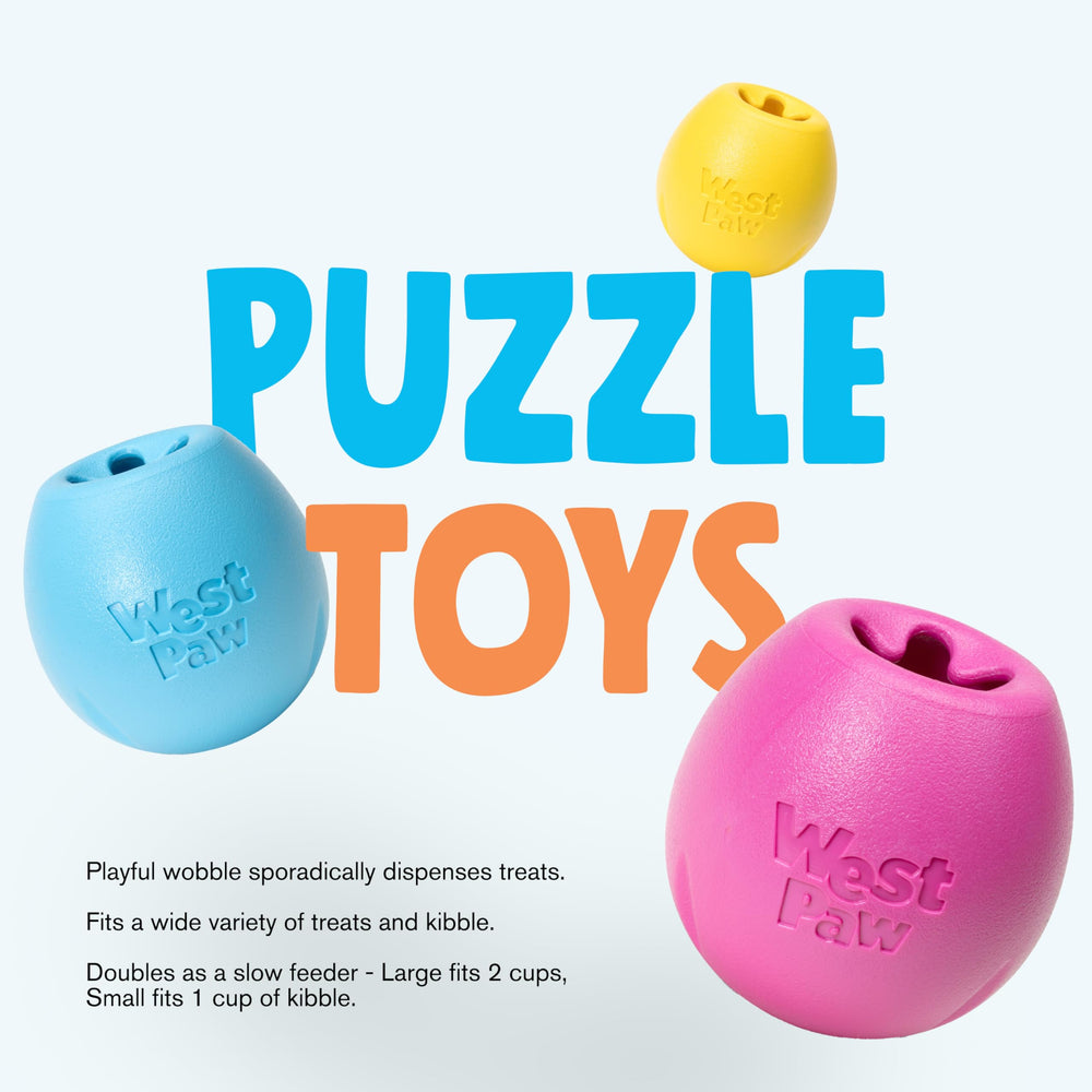 West Paw Rumbl small fetch-ready design supports active play.