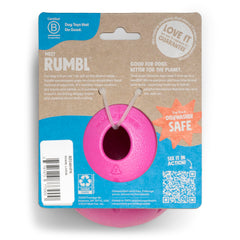 WEST PAW Rumbl treat-dispensing mechanism supports slow feeding and enrichment.
