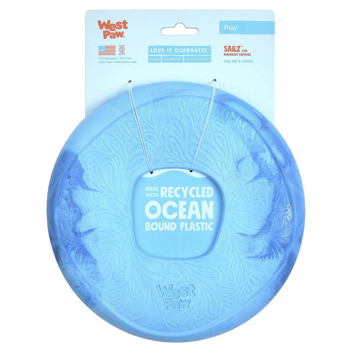 WEST PAW Seaflex Sailz Surf flying disc in action for durable fetch.