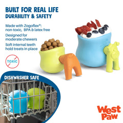 WEST PAW Toppl open cavity view easy to stuff with kibble or treats