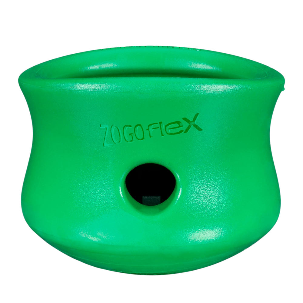 WEST PAW Toppl XL Clover Green inside view highlights durable puzzle design for engaging large dogs.