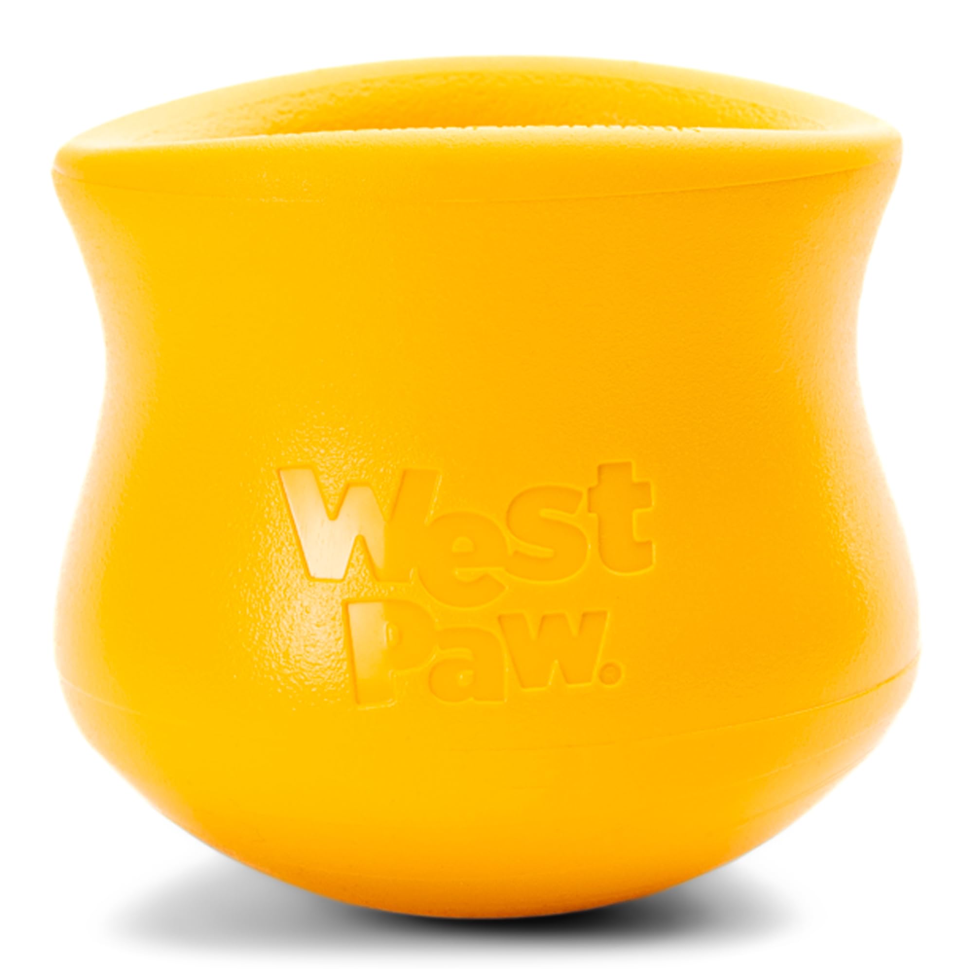 WEST PAW Toppl XL kibble-treat-fill illustrates slow-feeding enrichment.