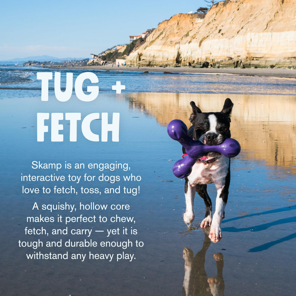 WEST PAW Zogoflex Air Skamp hollow-core design—softer bite for chewing and carrying.