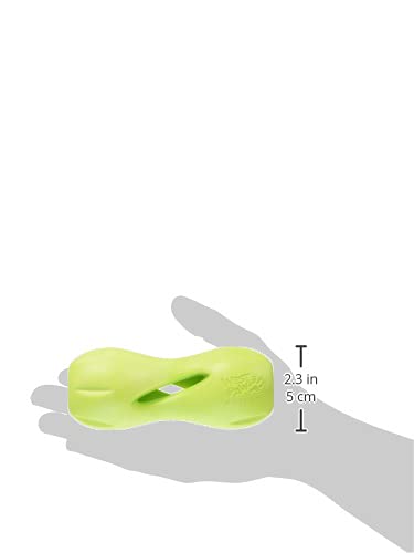 West Paw Zogoflex Qwizl Granny Smith Small close-up showing chew-safe material