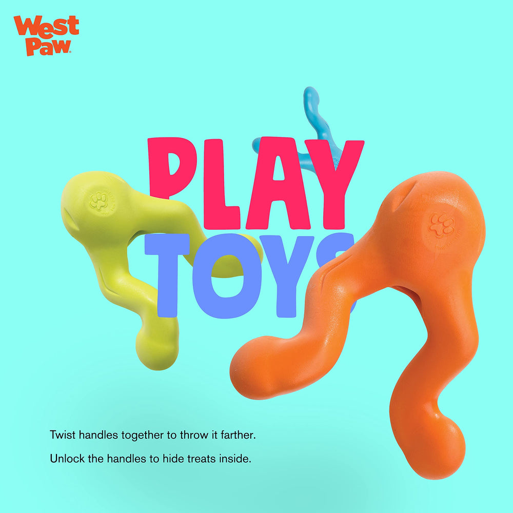 West Paw Zogoflex Tizzi BPA-free non-toxic material suitable for safe chewing
