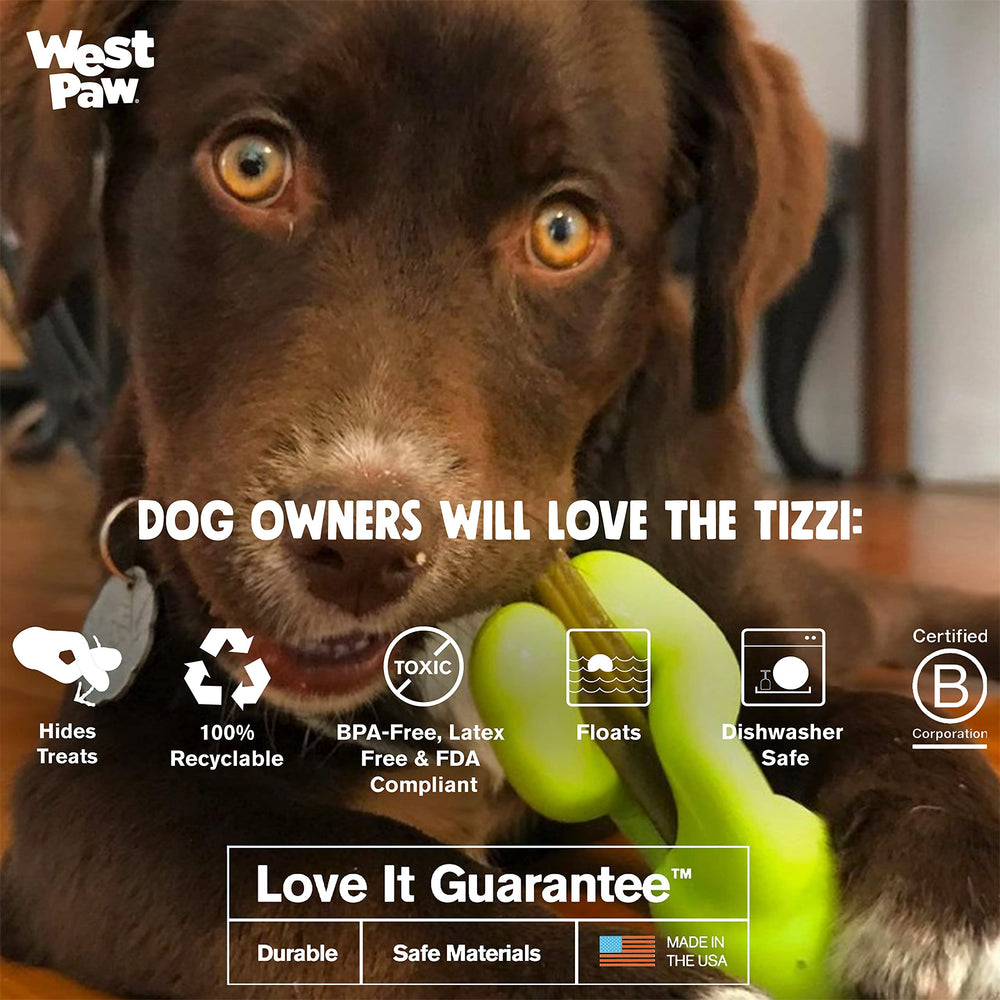 West Paw Zogoflex Tizzi made in USA durable construction for chewers