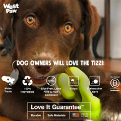 West Paw Zogoflex Tizzi made in USA durable construction for chewers