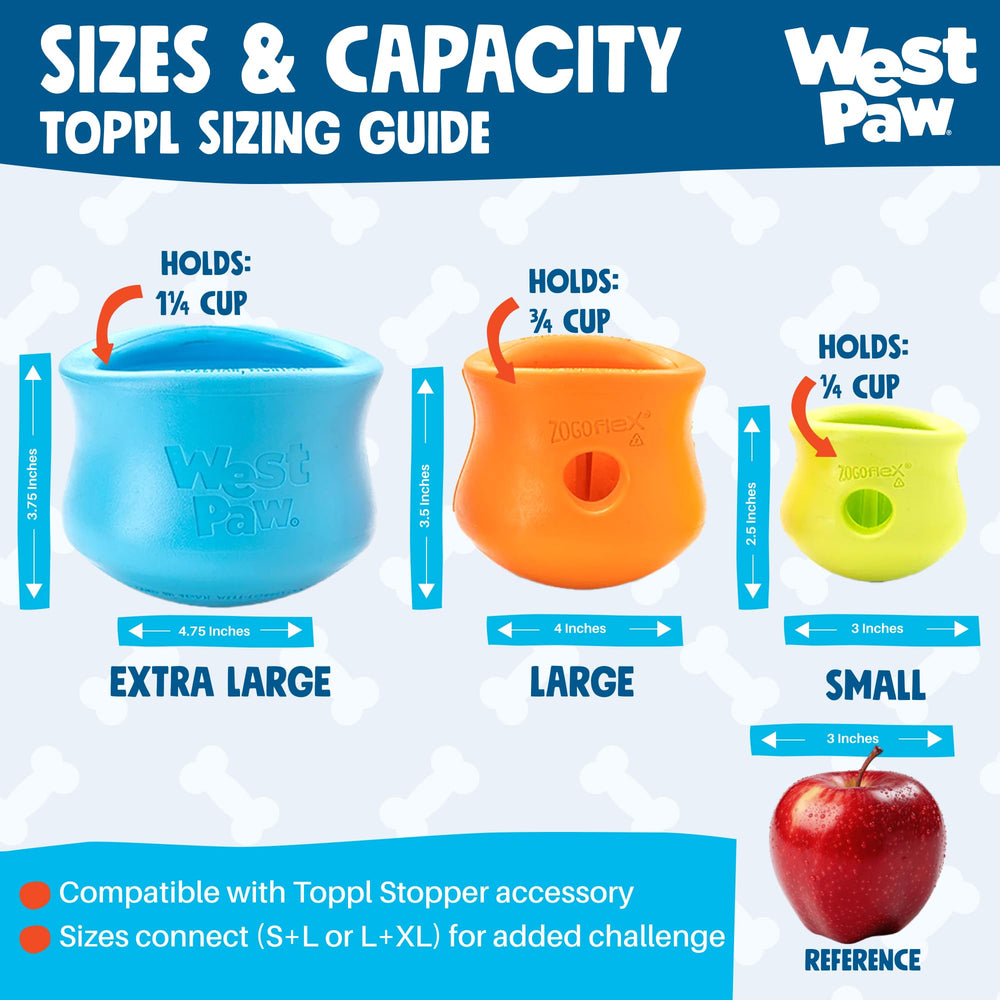 West Paw Zogoflex Toppl durable puzzle design for daily use