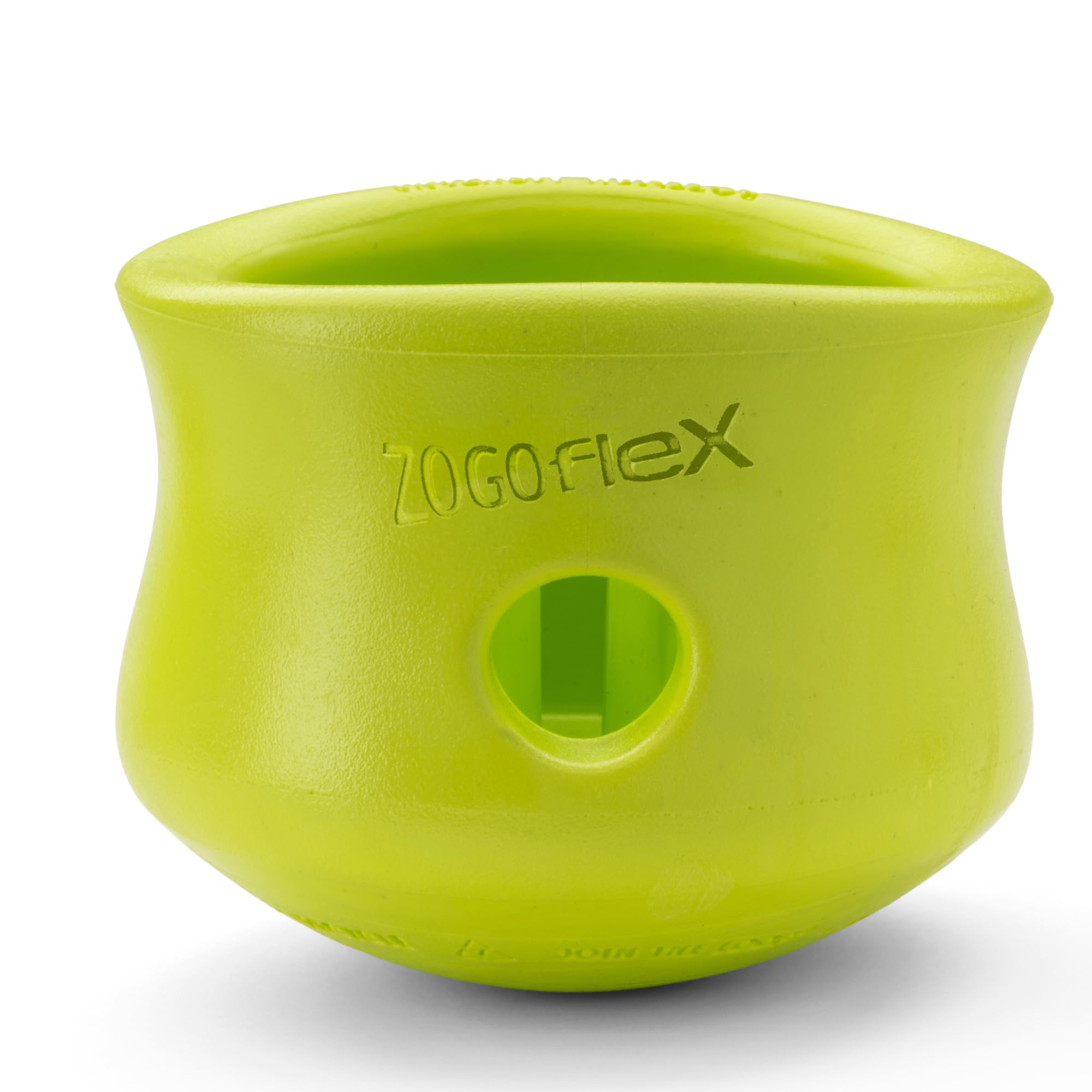 WEST PAW Zogoflex Toppl treat-dispensing toy closeup for puzzle play