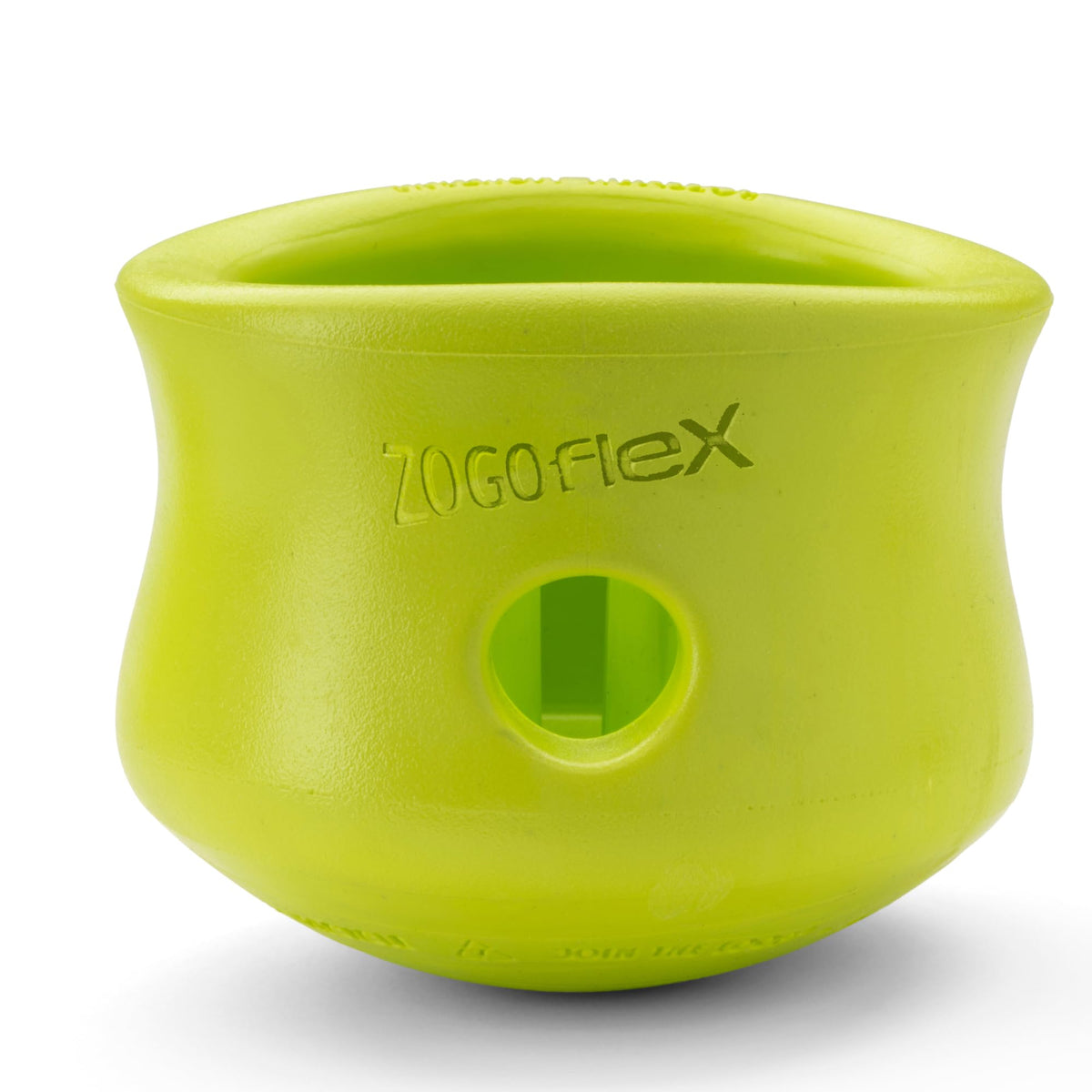 WEST PAW Zogoflex Toppl treat-dispensing toy closeup for puzzle play