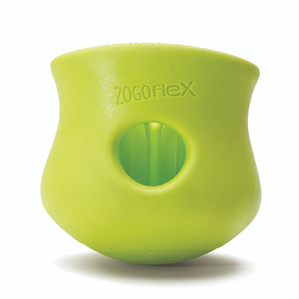 West Paw Zogoflex Toppl treats-dispensing toy sparks puzzle play for dogs
