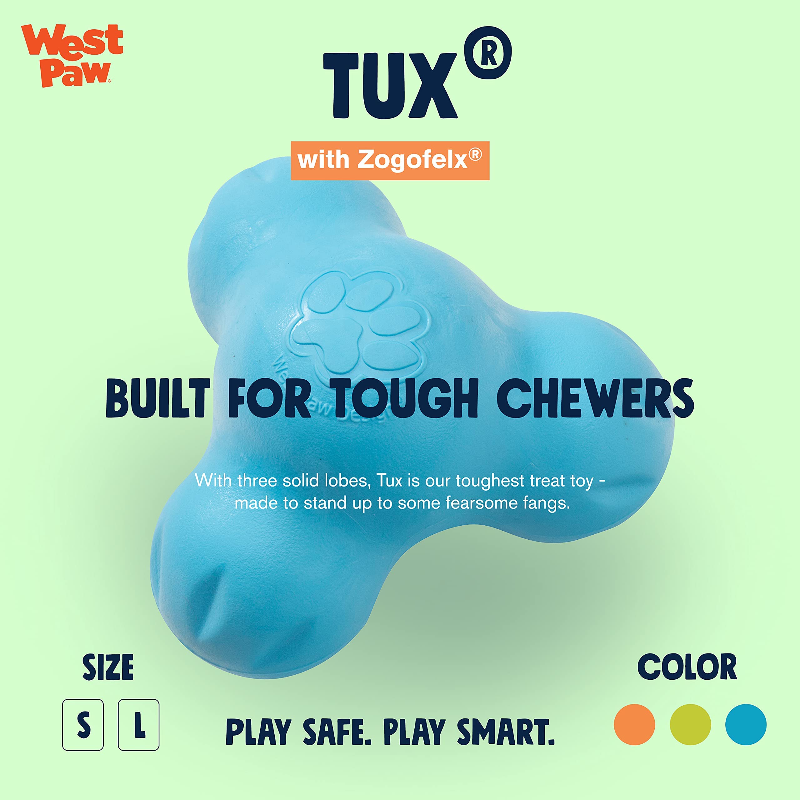 WEST PAW Zogoflex Tux filling treats for versatile rewards and training.
