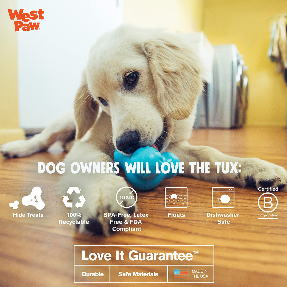 WEST PAW Zogoflex Tux freeze-treats for a cool, engaging chew.