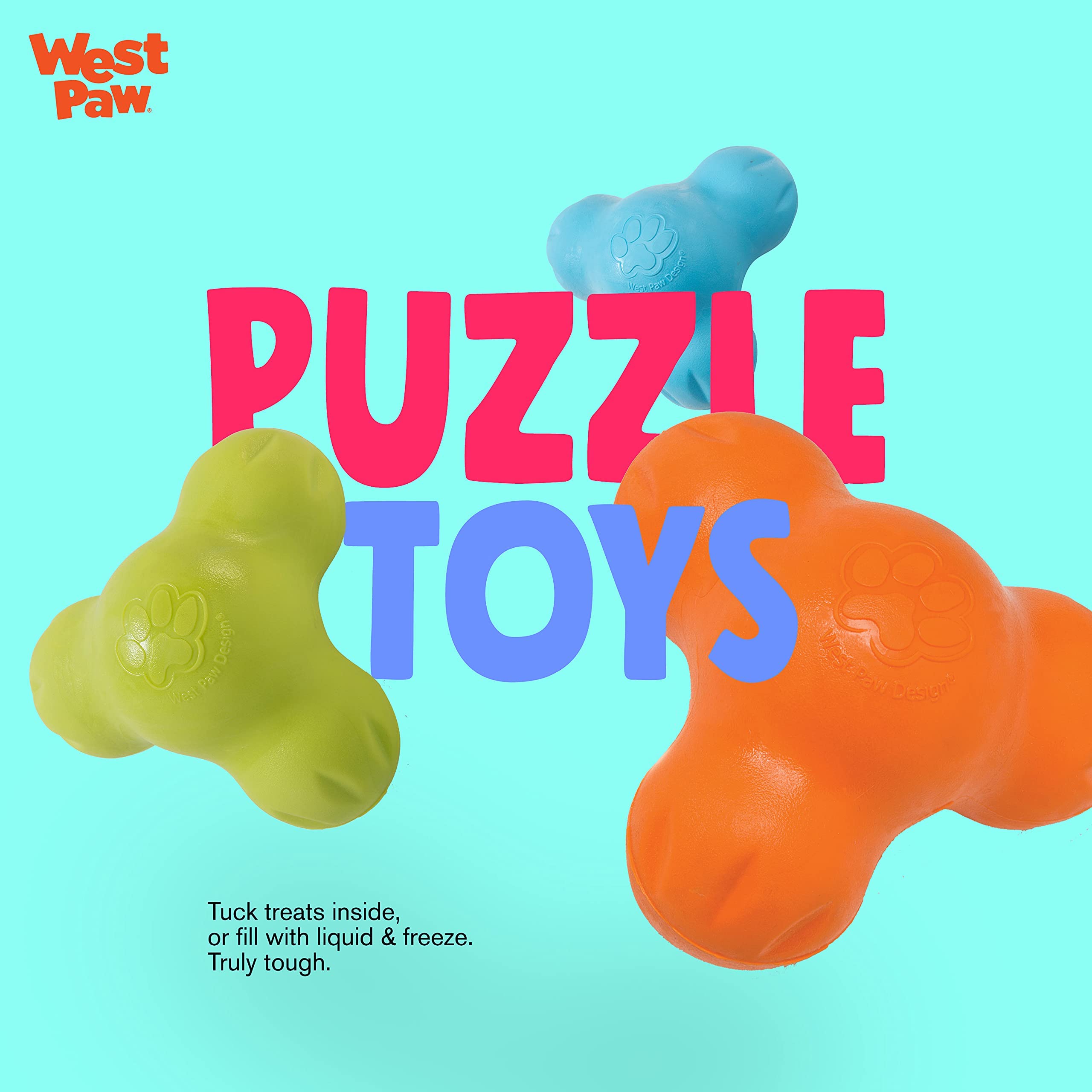 WEST PAW Zogoflex Tux recyclable-material build supports eco-friendly toy use.