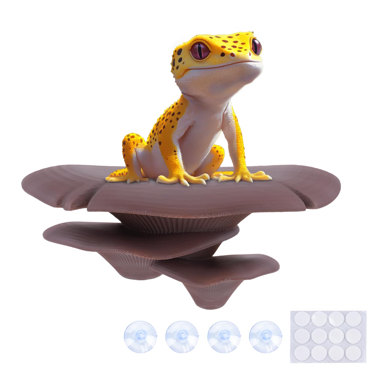Conjunto de hongos Westant añade interés visual y microhábitats para mascotas.
