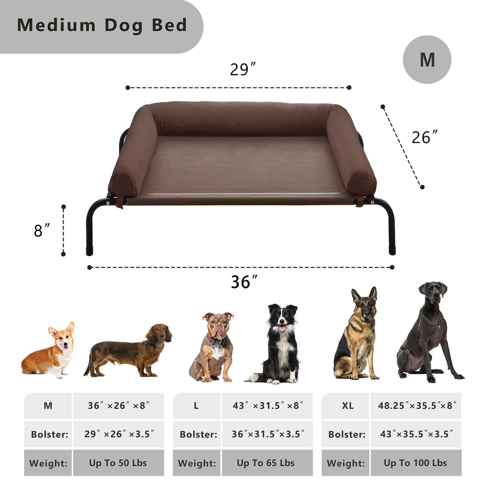 WESTERN HOME anti-chew mesh bed with non-slip feet for paw-friendly stability.
