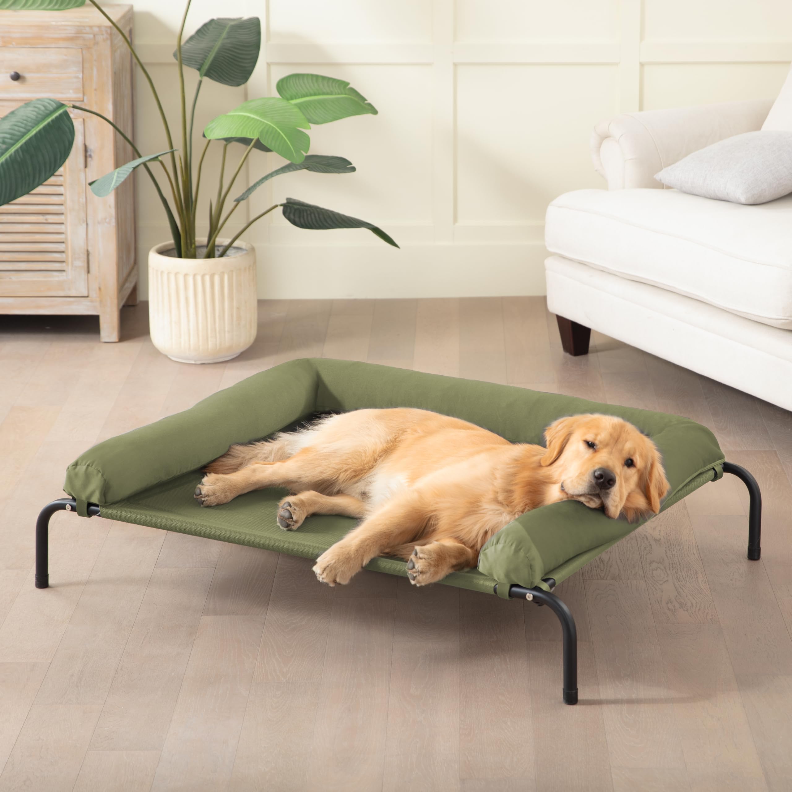 Western Home cooling elevated dog bed for large dogs with breathable mesh promoting cooling comfort