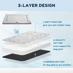 WESTERN HOME dog bed anti-slip bottom holds bed in place