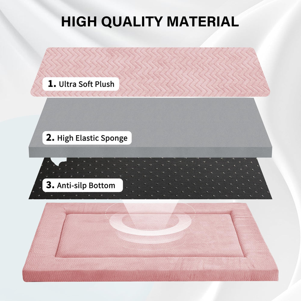Western Home dog bed anti-slip-bottom keeps mat in place during active play