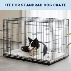 WESTERN HOME dog bed brown plush top provides warm, secure rest in crate or car