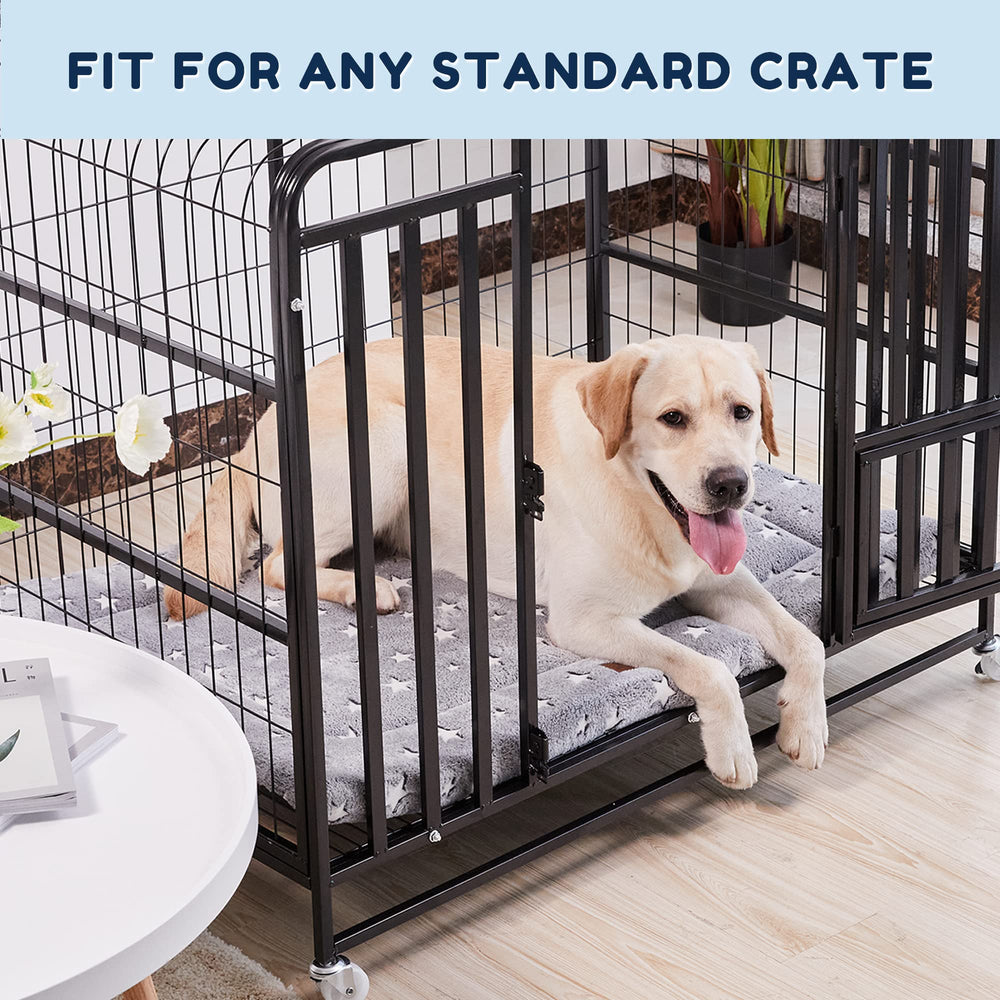 WESTERN HOME dog bed crate-soft-wavy-plush surface for cozy naps