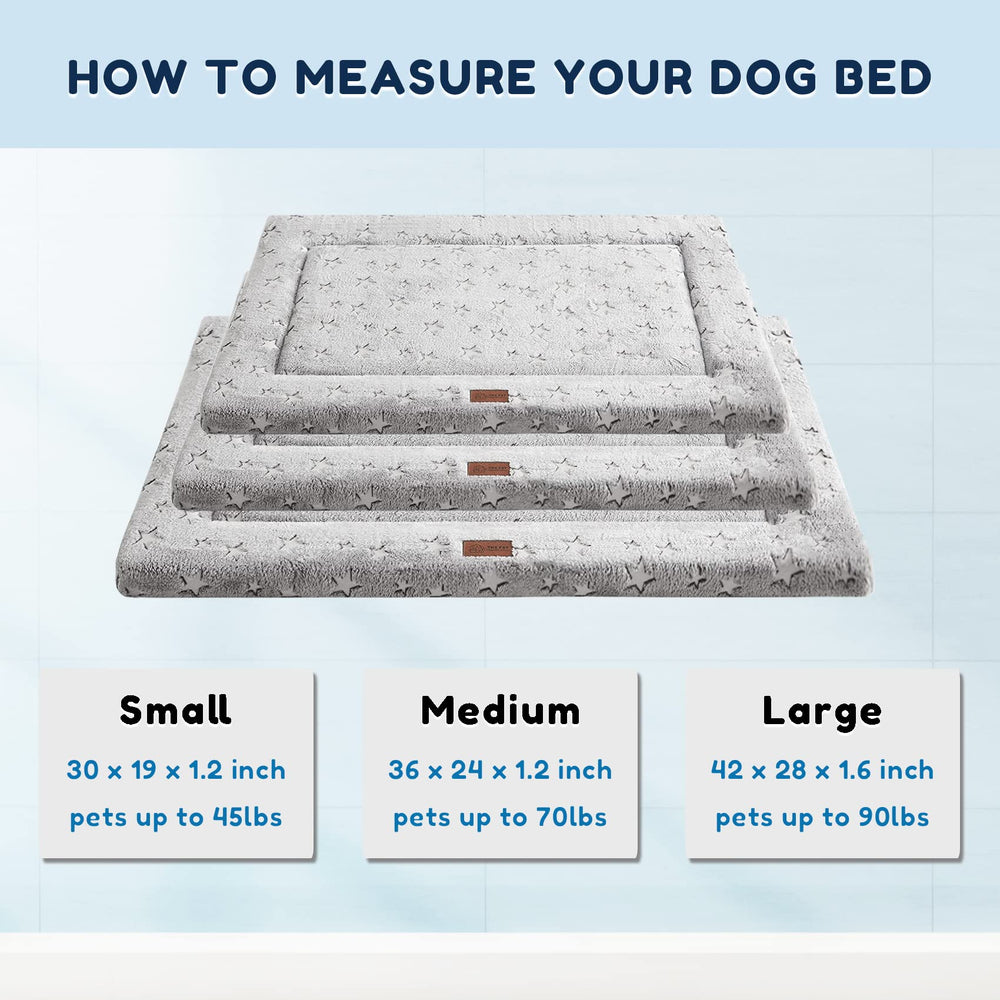 WESTERN HOME dog bed crate three sizes option demonstrates fit for all breeds