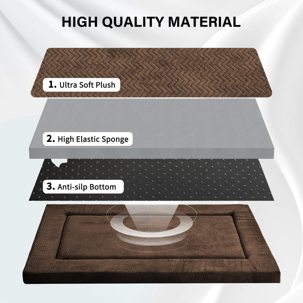 WESTERN HOME Dog Bed high resilience foam maintains shape for comfortable rests.