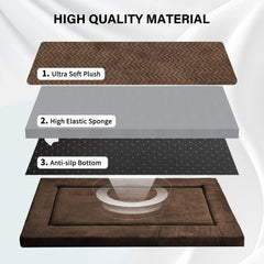 WESTERN HOME Dog Bed high resilience foam maintains shape for comfortable rests.