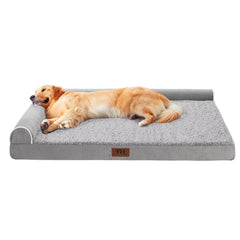 WESTERN HOME dog bed with non-slip bottom keeps pets stationary on slick floors.