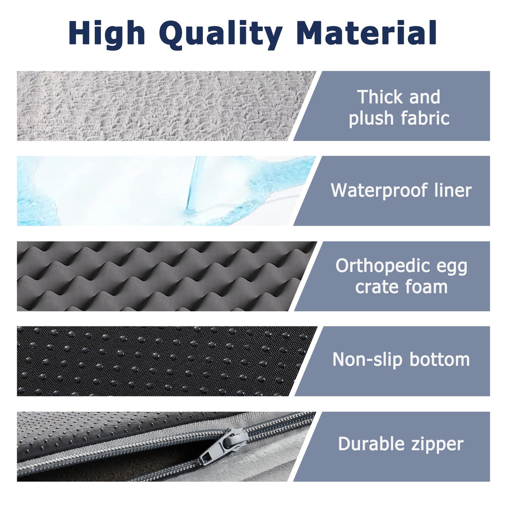 WESTERN HOME dog bed removable cover for easy washing.