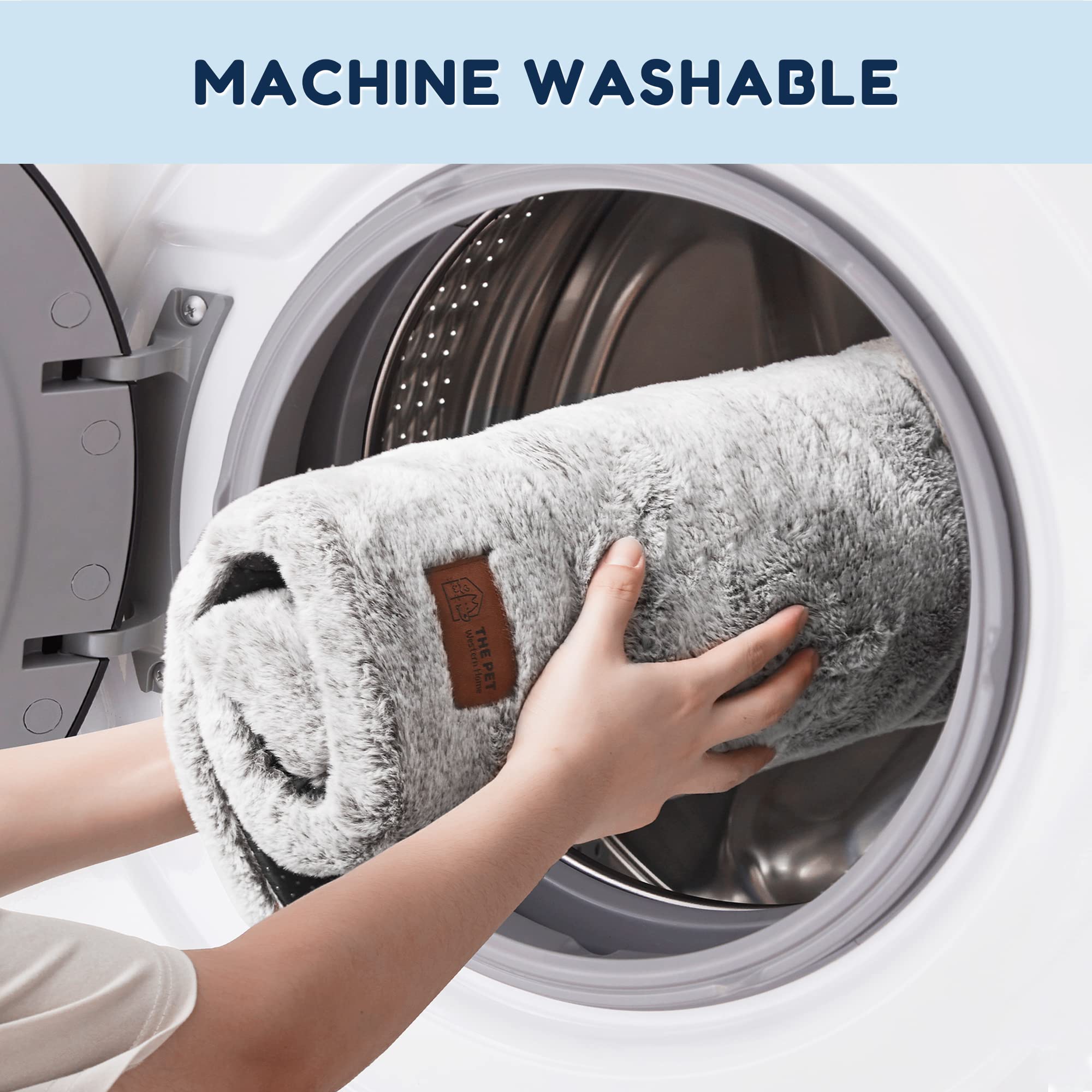WESTERN HOME dog bed is washable, easy to clean and quick to dry.