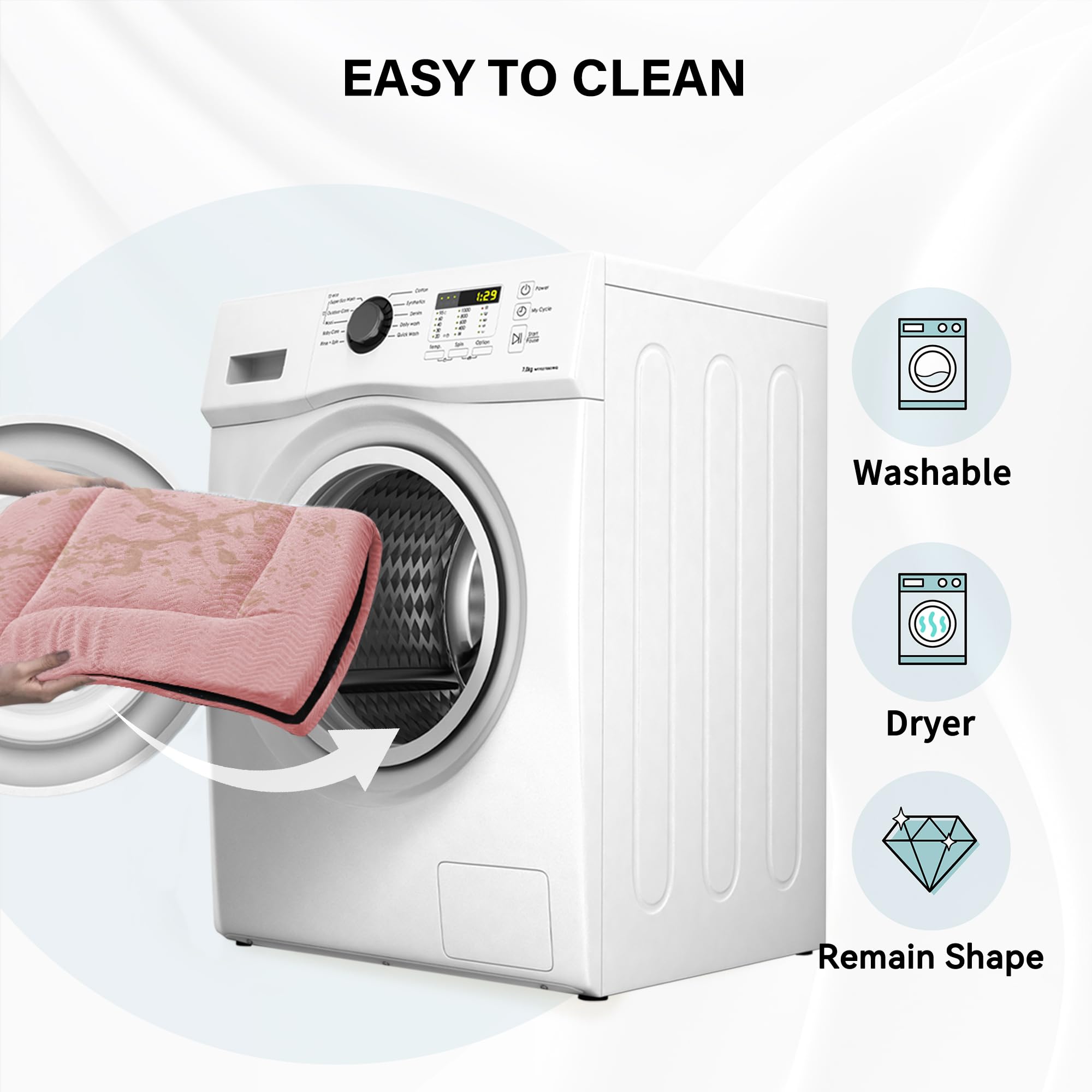 Western Home dog bed washable for easy cleaning and long-lasting softness
