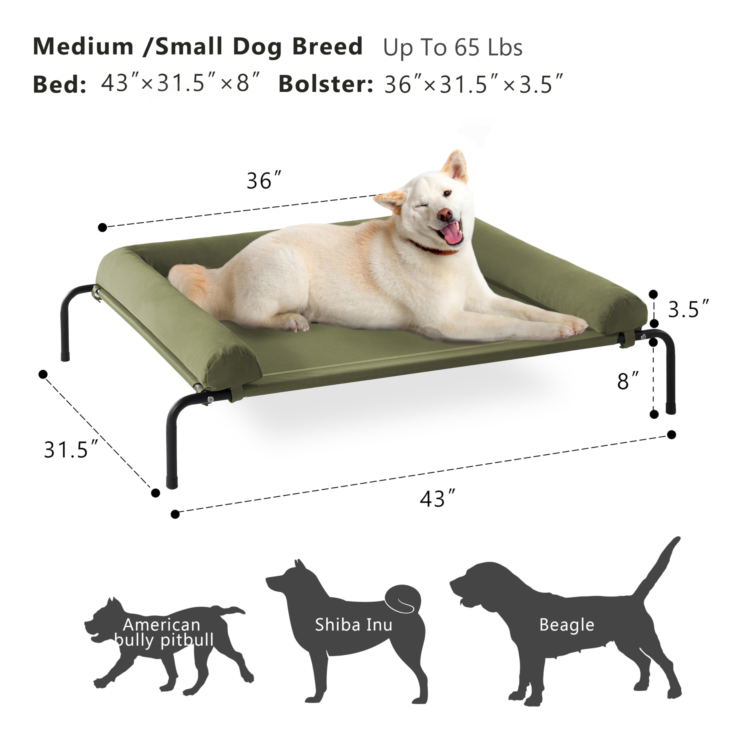 Western Home easy-clean dog bed mesh ready for quick wipe-down