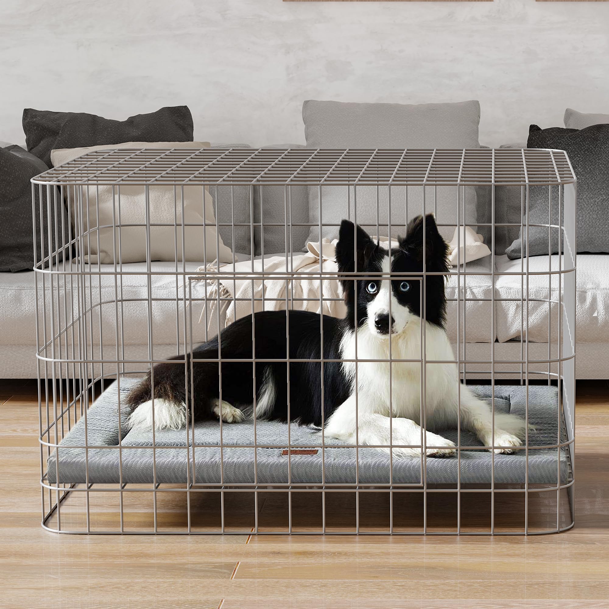 WESTERN HOME Large Dog Bed wave-design image boosts comfort and airflow