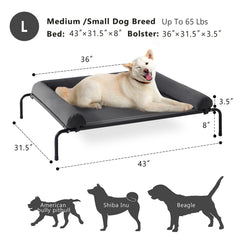 WESTERN HOME mesh surface promotes air flow for cooler resting.