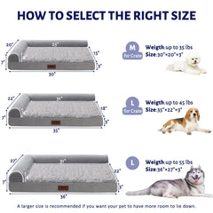 WESTERN HOME Orthopedic Dog Bed foam detail close-up shows supportive egg crate foam.