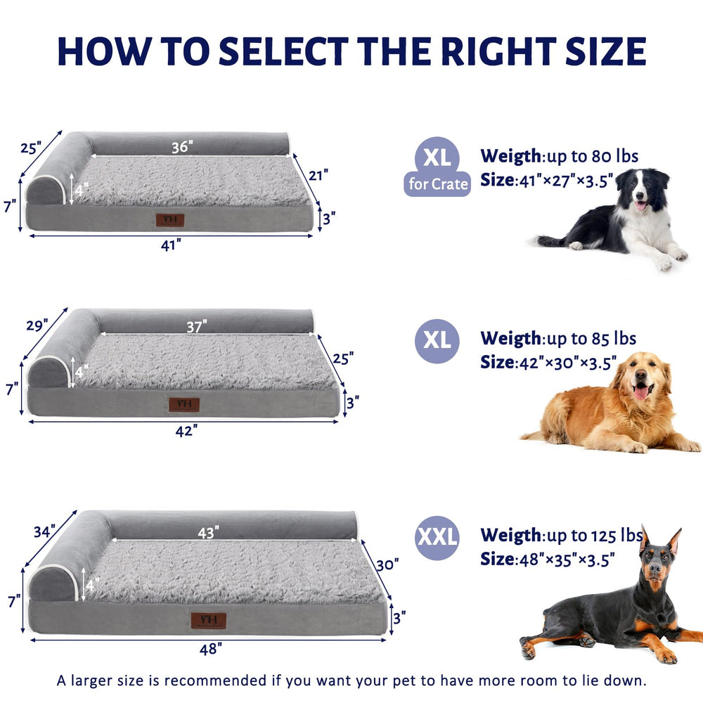 WESTERN HOME orthopedic bed with removable, washable cover for quick cleaning.