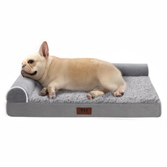 Western Home orthopedic dog bed with side pillows offers secure, plush support.
