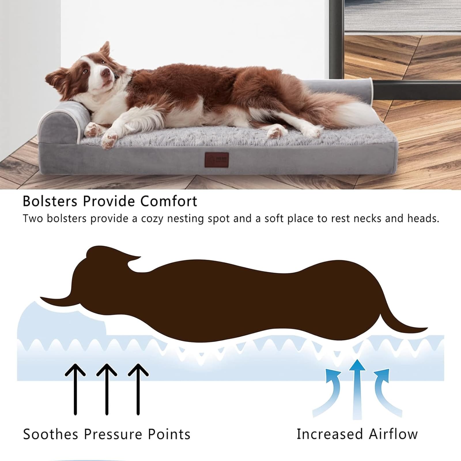 WESTERN HOME waterproof cover protects foam from spills and accidents.