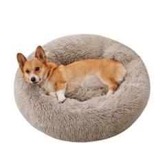WESTERN HOME WH calming bed donut round offers a cozy nest for restful naps.