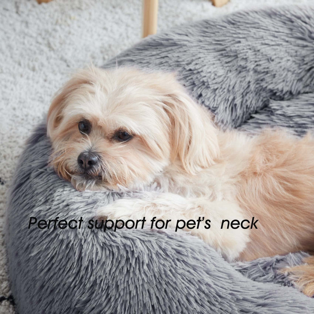 WESTERN HOME WH Calming Bed round design demonstrates secure curled-up sleeping spot