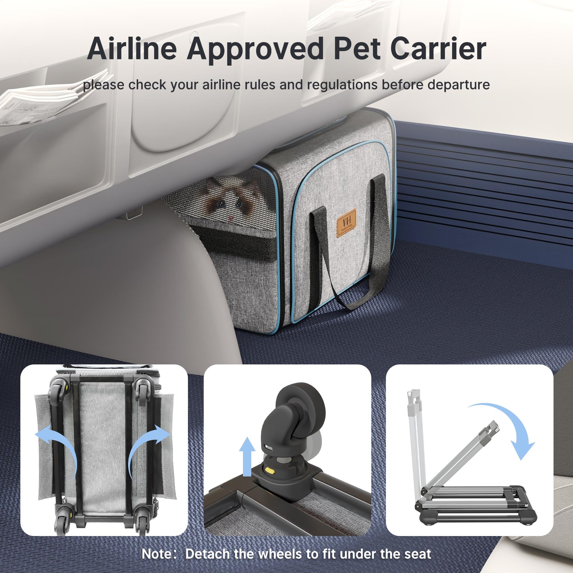 Western Home WH detachable chassis turns into a standalone dog carrier.