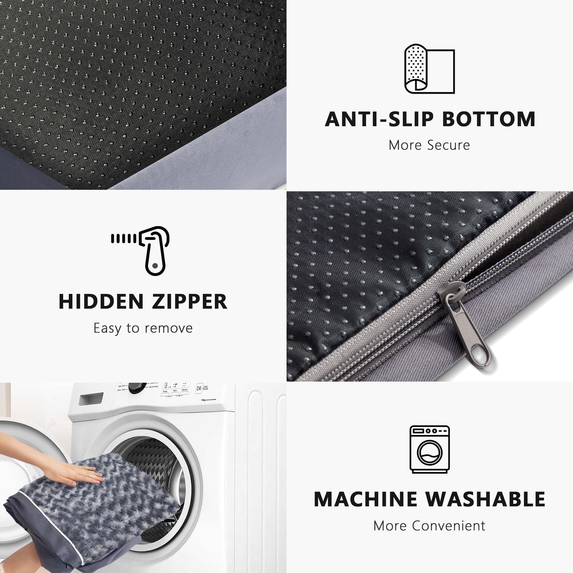 Western Home WH removable machine-washable cover simplifies cleaning.