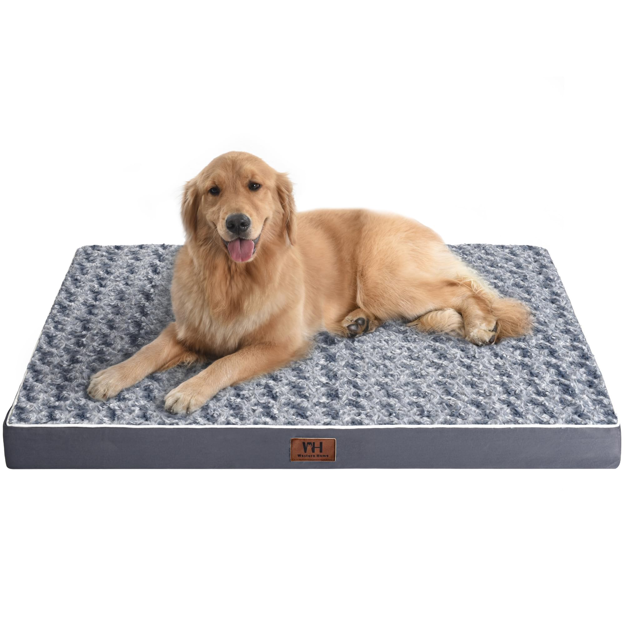 WESTERN HOME WH large dog bed waterproof cover shows dry resting space.