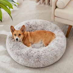 WESTERN HOME WH Donut Cuddler Round Bed offers secure snuggling warmth