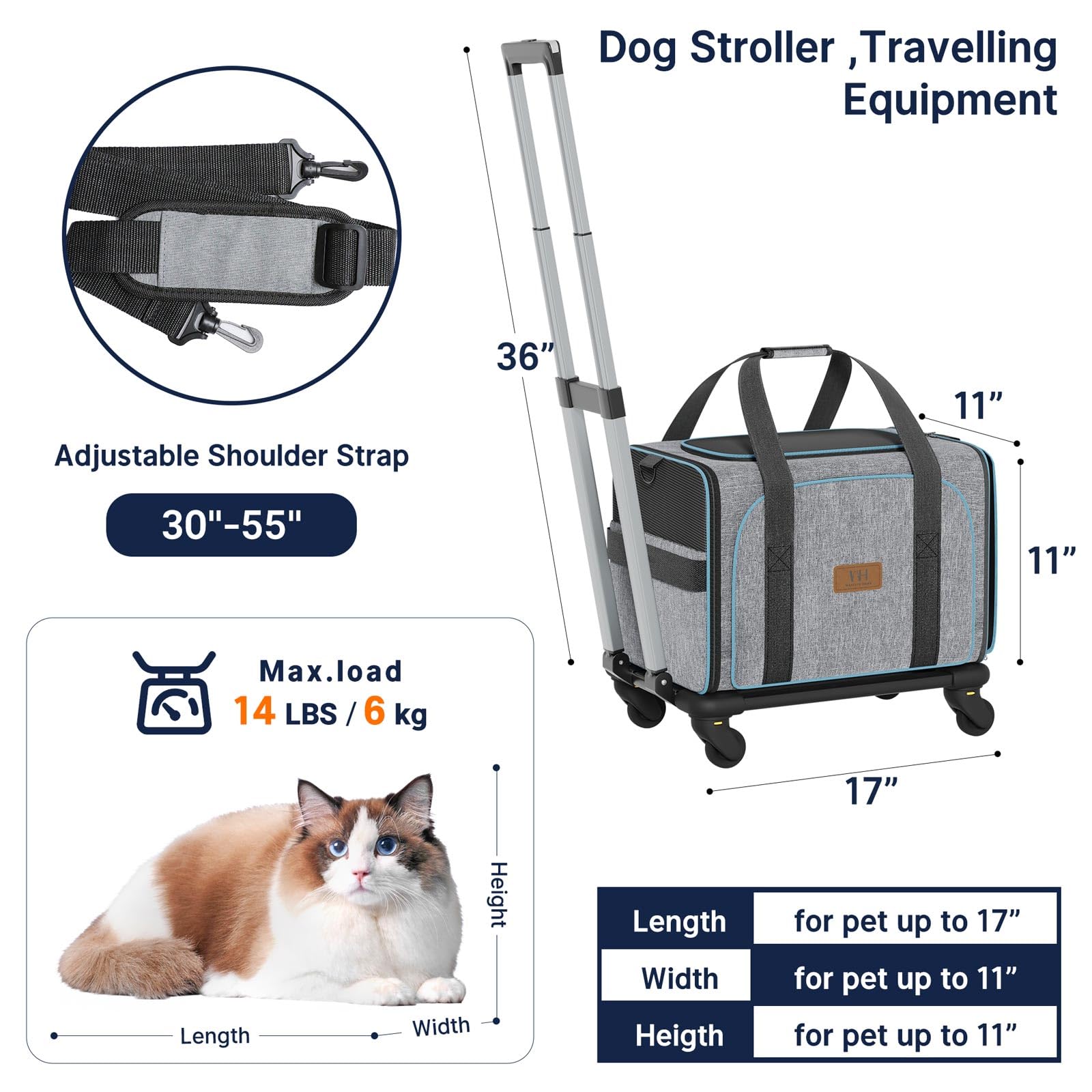Western Home WH ventilated soft carrier interior promoting comfortable airflow.