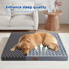 WESTERN HOME WH XL dog bed with egg crate foam for weight distribution and support