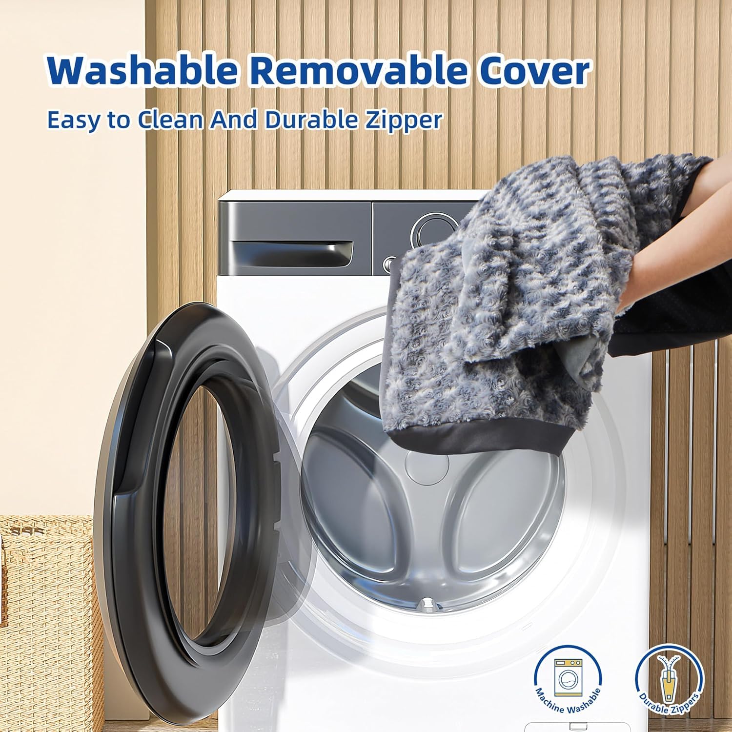 WESTERN HOME WH XL dog bed removable cover for machine washing